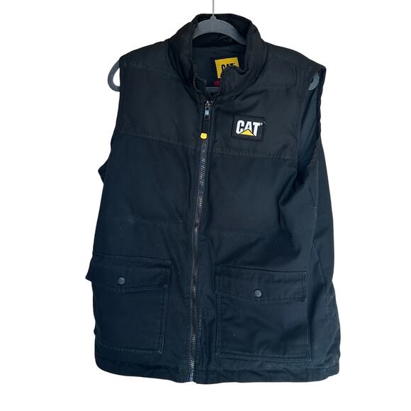 Pittsburg Steelers Black Puffer Vest LARGE Football Unique Tailgate Canvas - Picture 3 of 6